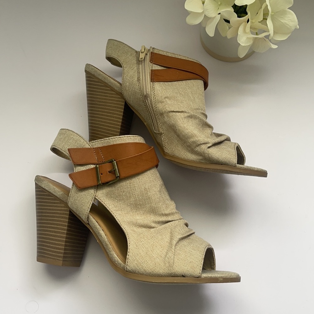 Soda Open Toe Bootie Sandal